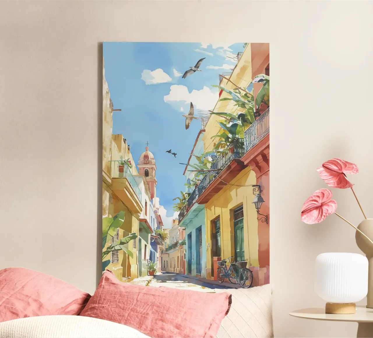 Cuba tela con Cornice a cassetta da Artsy Bessy