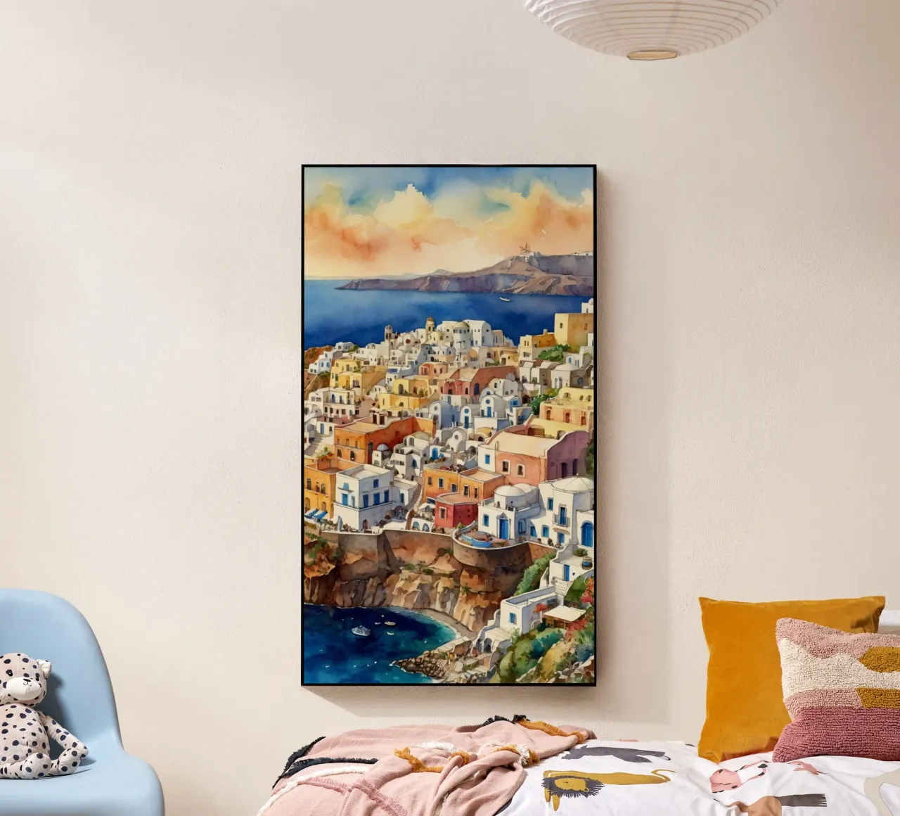 Santorini plexiglass da Artsy Bessy