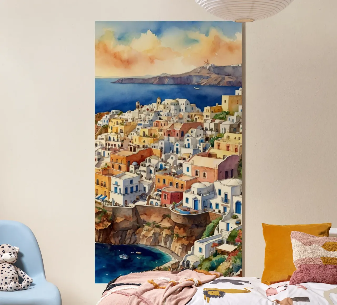 Santorini plexiglass da Artsy Bessy