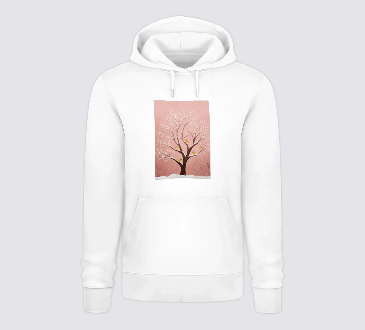 Snowy Songbirds felpa con cappuccio da Kiara