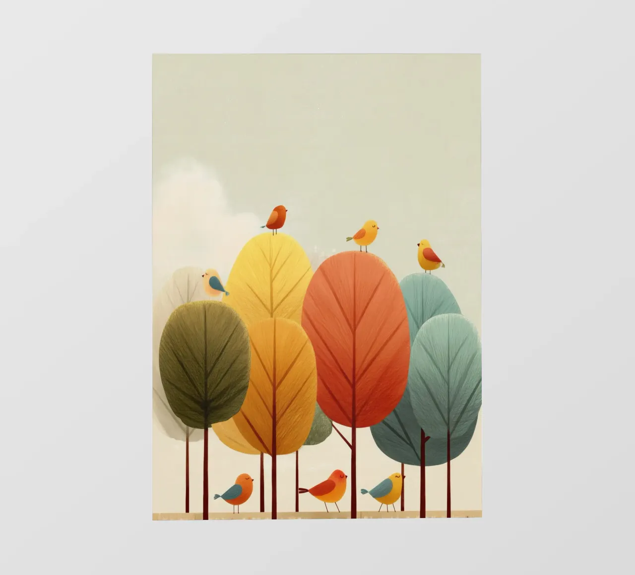 Songbirds in the Trees telo in pvc da Kiara