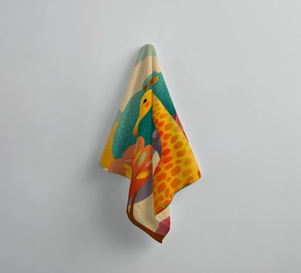 Sunny the Giraffe Handtuch von Kiara