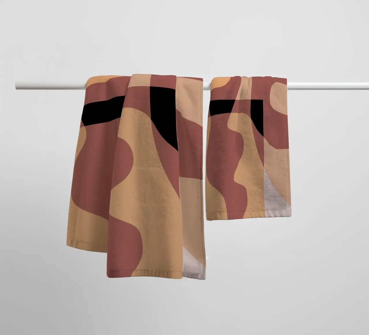Beige mash up 07 asciugamano da bagno da Little Dean