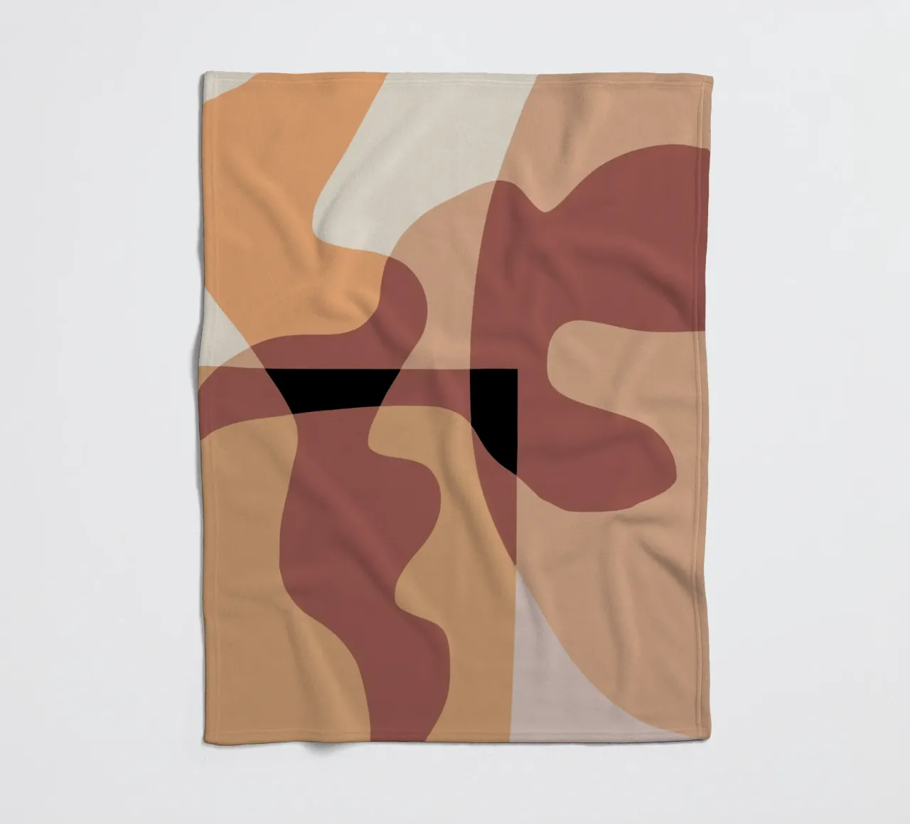 Beige mash up 07 coperta in pile da Little Dean
