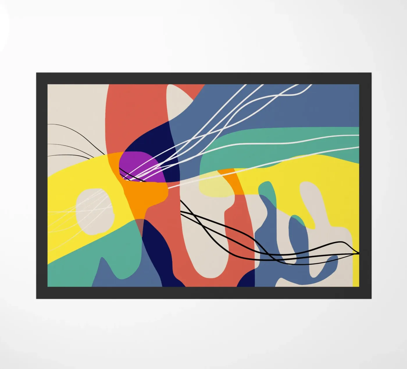 Science abstract doormat by Little Dean
