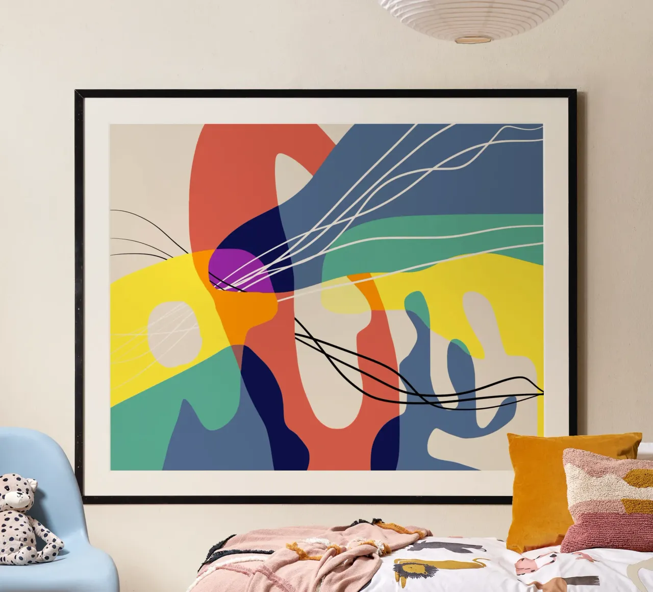 Wissenschaftliche Zusammenfassung Poster mit Kunststoffrahmen von Little Dean