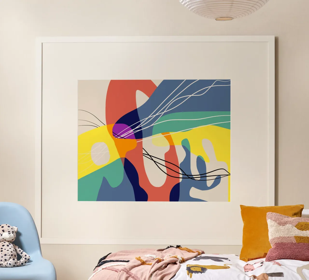 Wissenschaftliche Zusammenfassung Poster mit Kunststoffrahmen von Little Dean