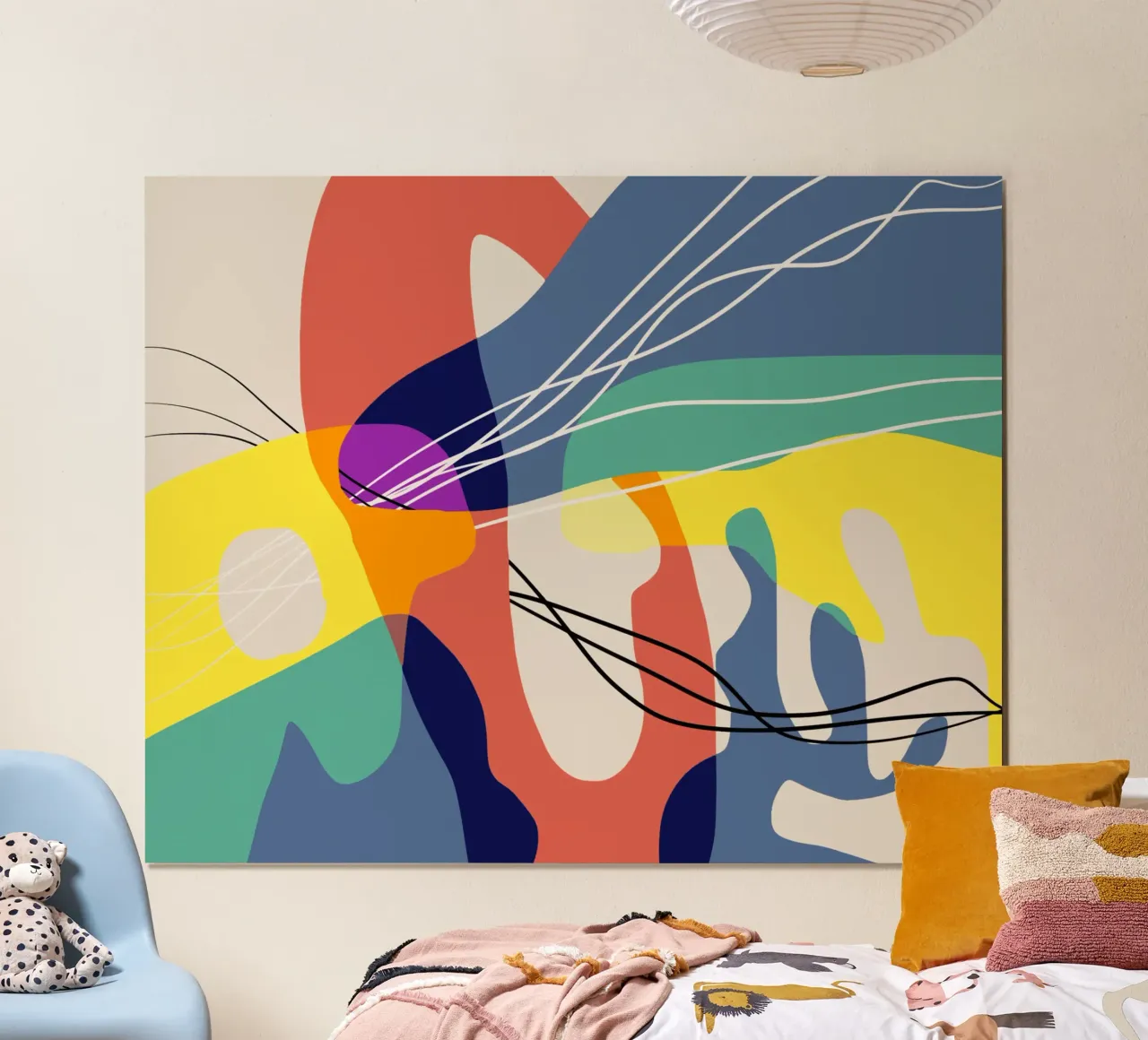 Wissenschaftliche Zusammenfassung Poster mit Kunststoffrahmen von Little Dean
