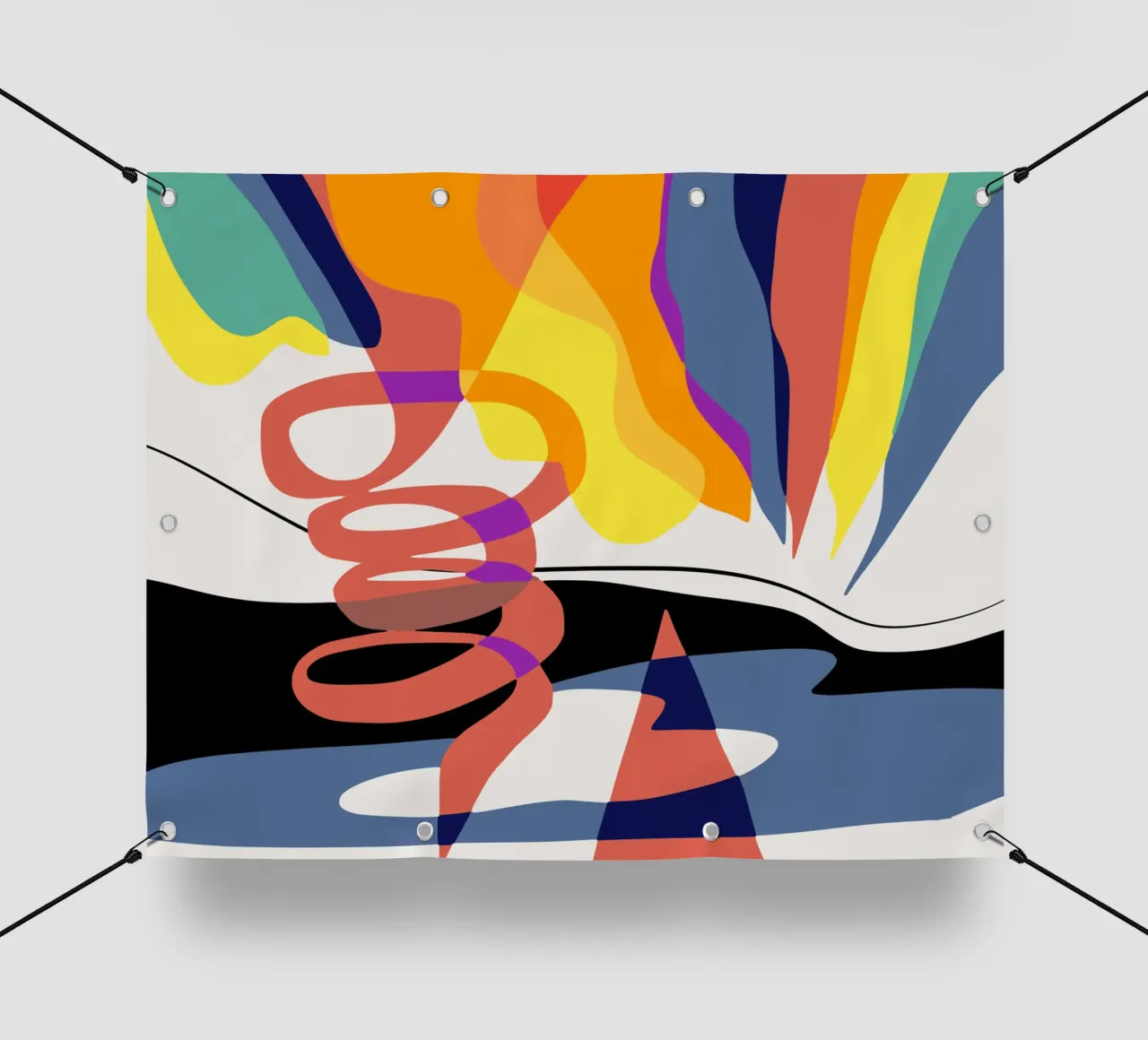 Scienza abstract 02 telo in pvc da Little Dean