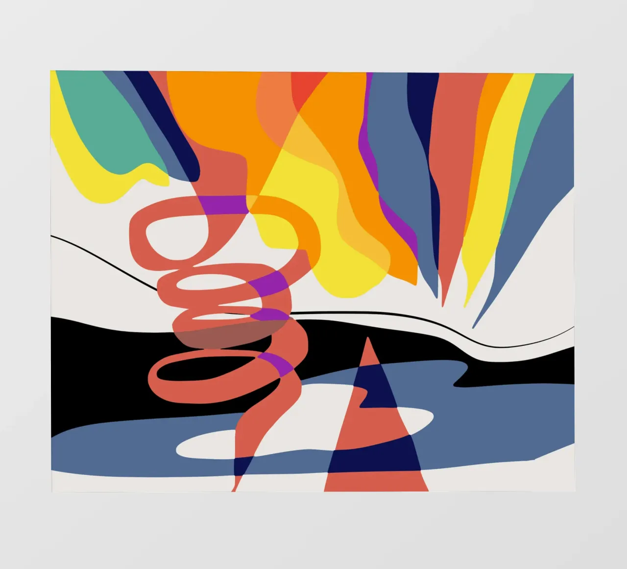 Scienza abstract 02 telo in pvc da Little Dean