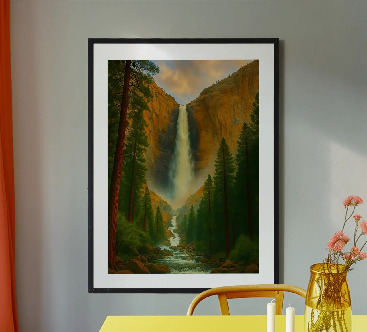 cascata natura panorama poster da chinerei