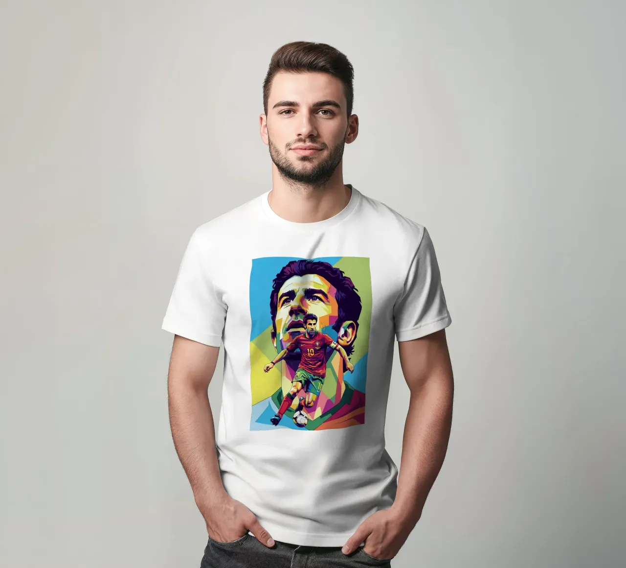 Luis Figo in prima serata t-shirt da Hantamrata