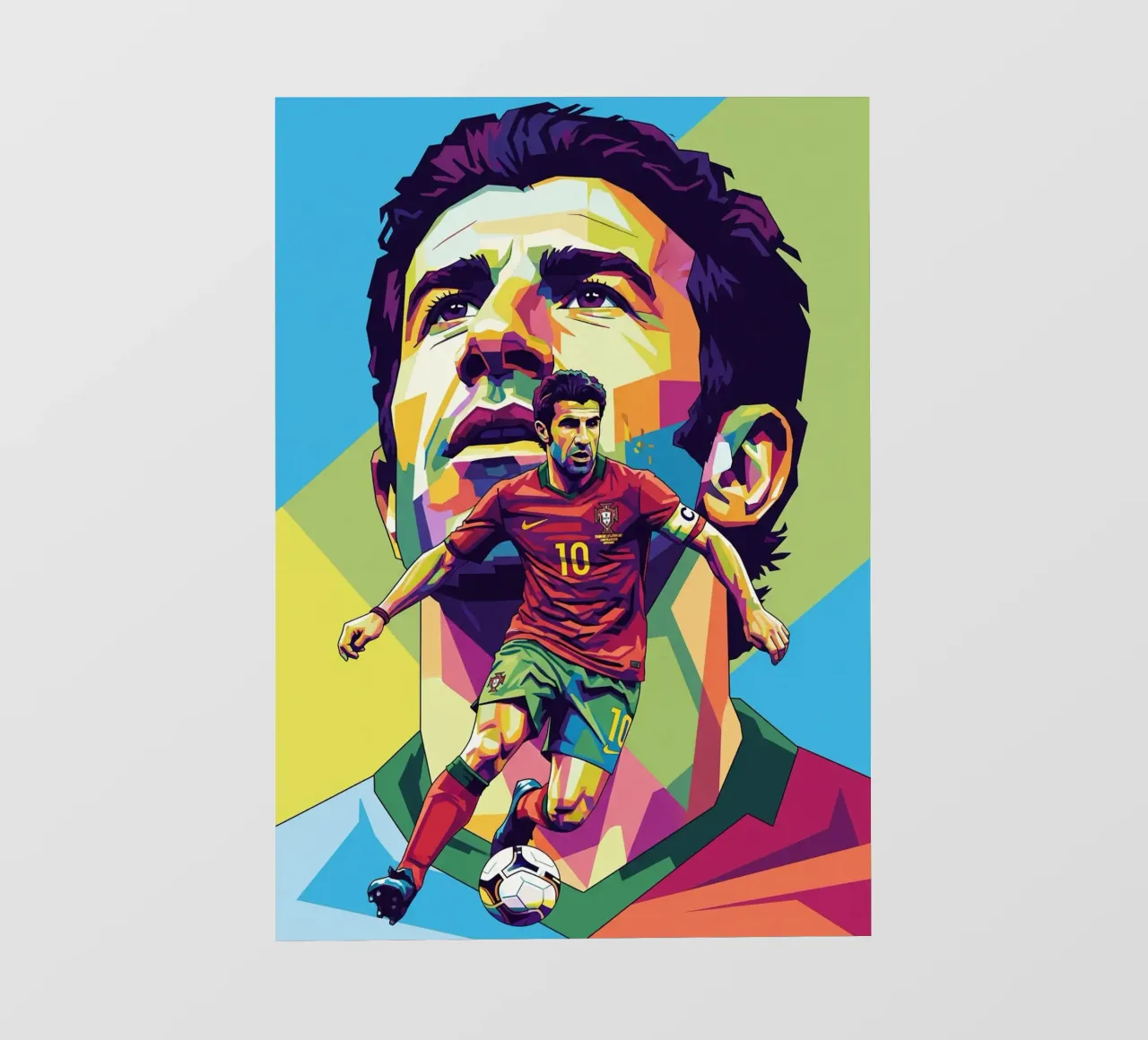 Luis Figo in prima serata telo in pvc da Hantamrata