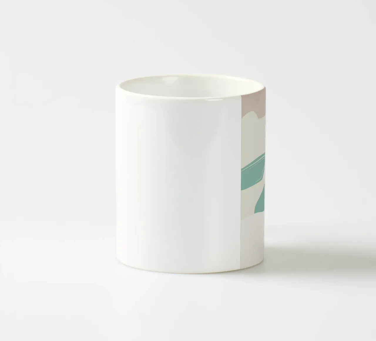 Paesaggio bianco 09 tazza in ceramica da Little Dean