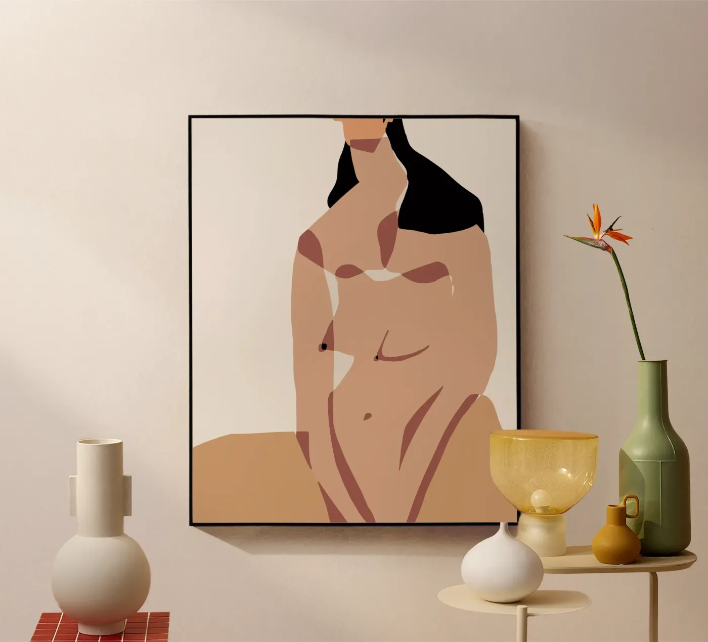 Beige nudo 13 plexiglass da Little Dean