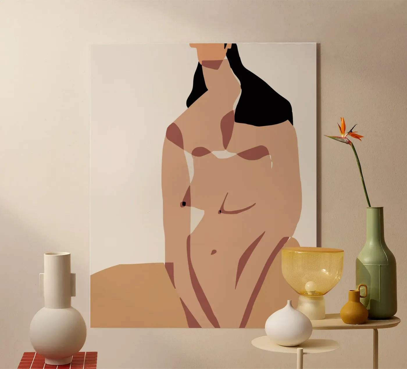 Beige nudo 13 plexiglass da Little Dean