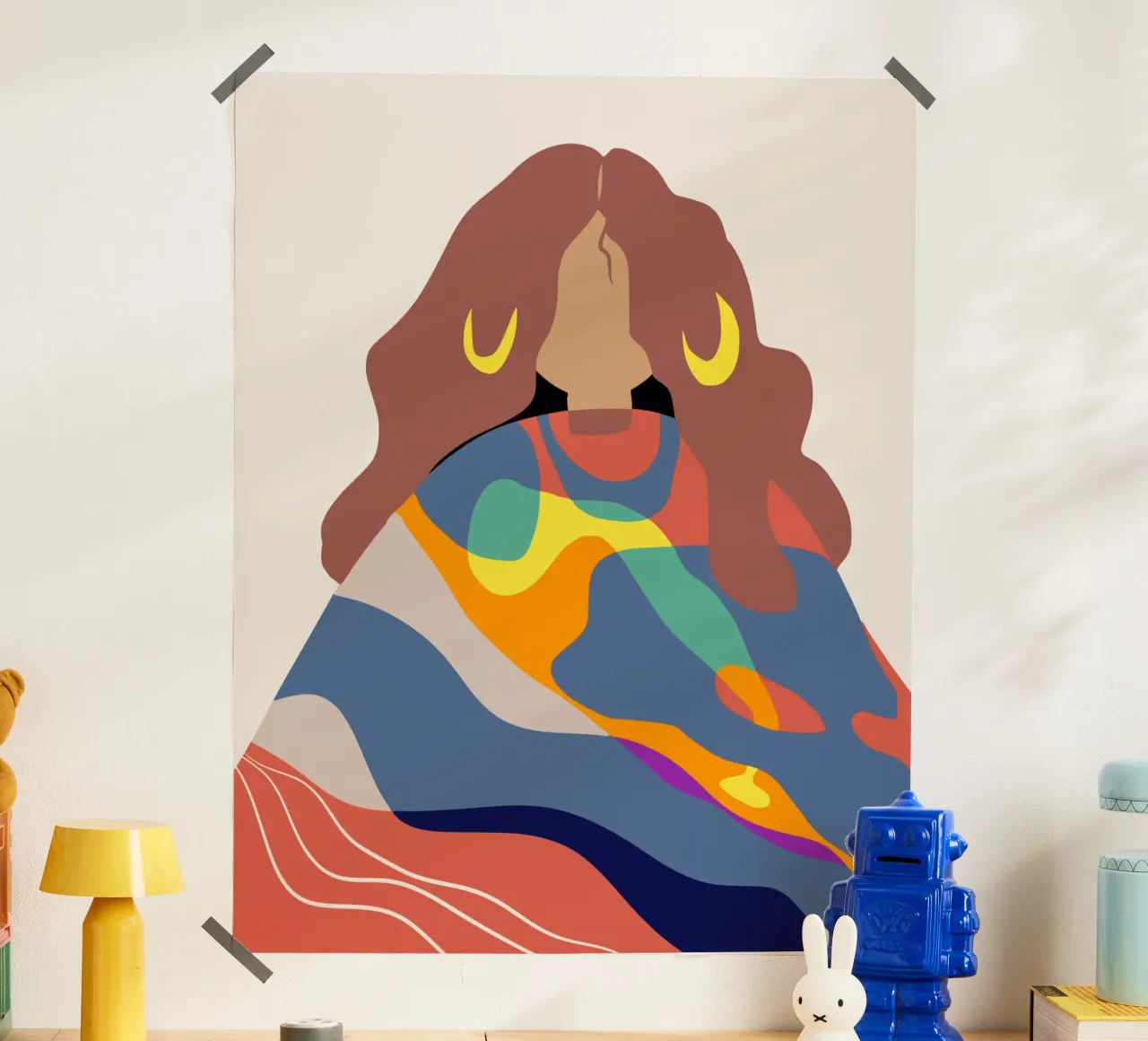 Zingaro poster con telaio in legno da Little Dean
