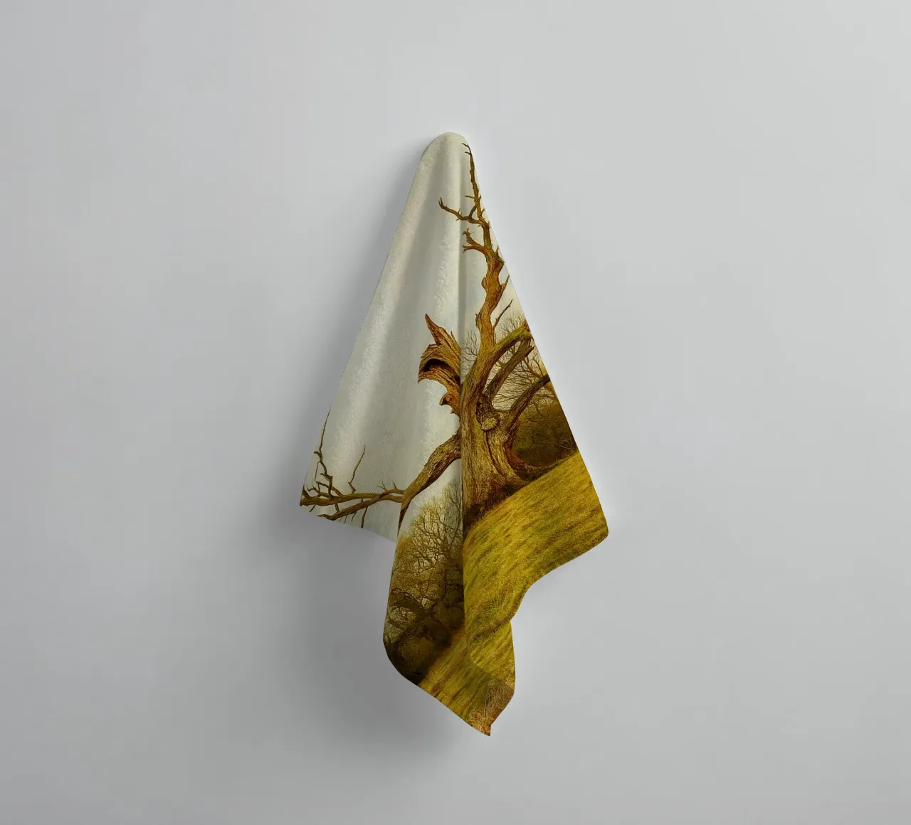 broken tree trunk view photography towel by landtengs