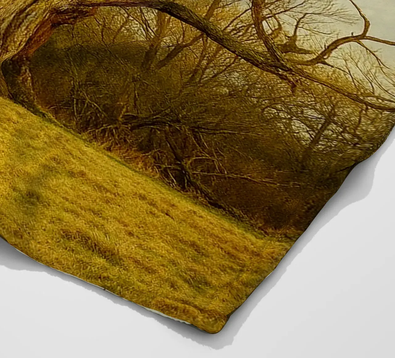broken tree trunk view photography fleece blanket by landtengs