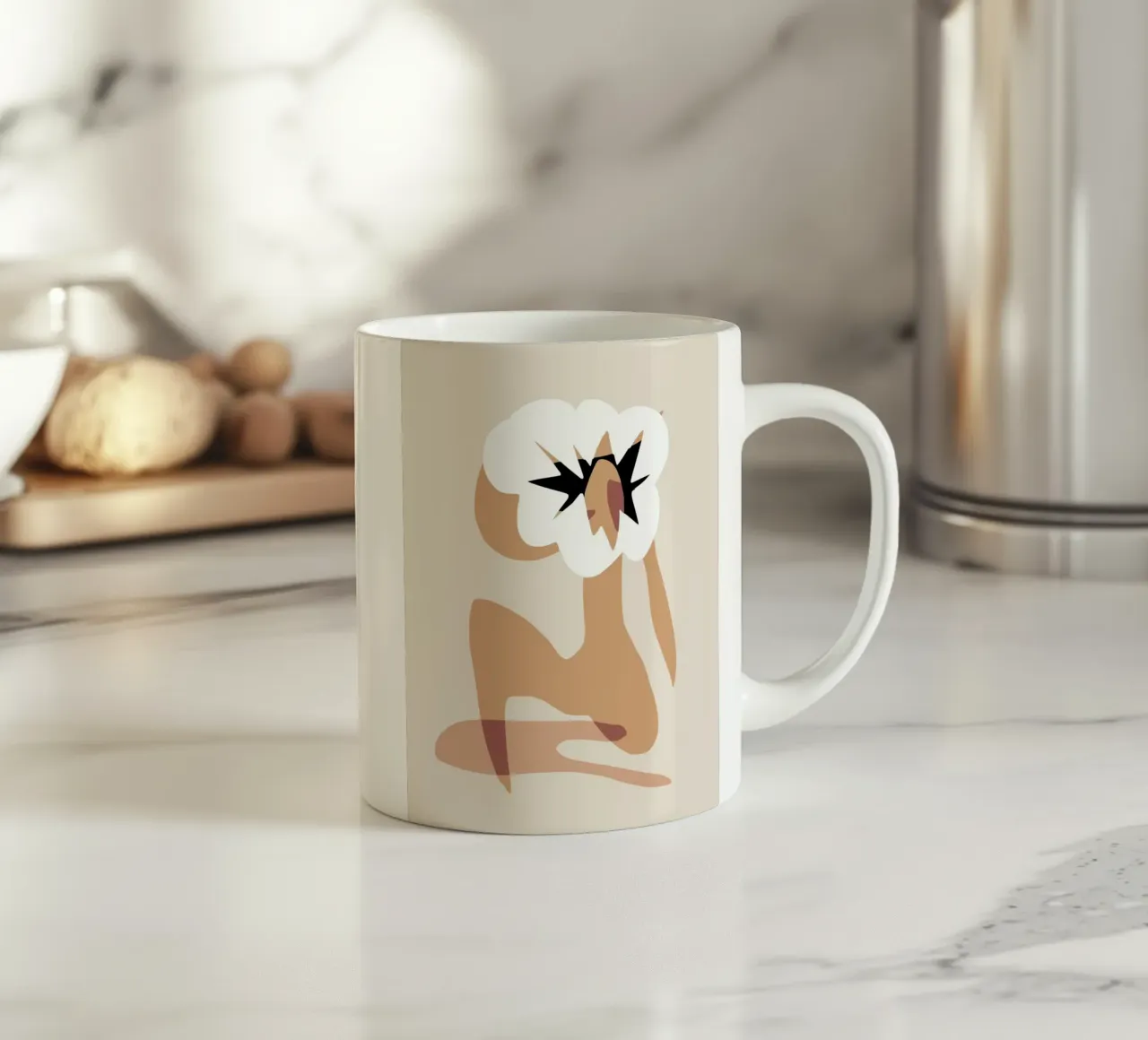 Modello floreale tazza in ceramica da Little Dean