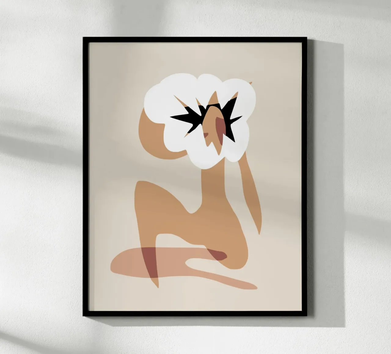 Model bloem poster van Little Dean