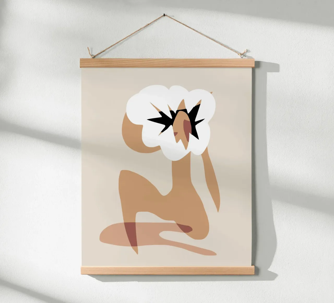 Model bloem poster van Little Dean