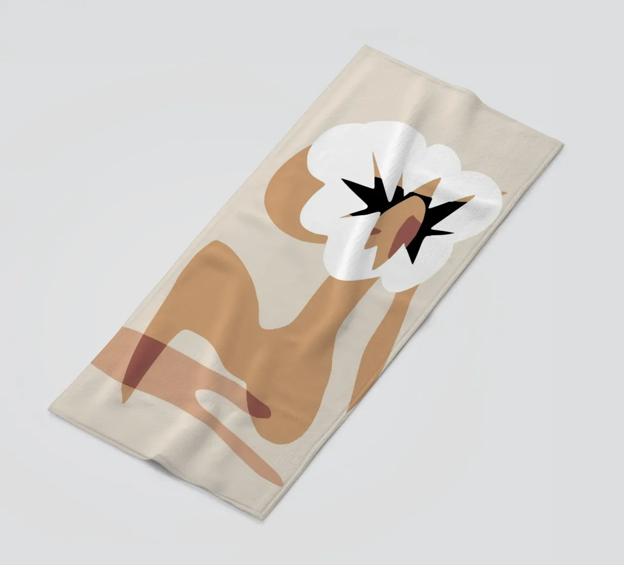 Modello floreale telo mare da Little Dean