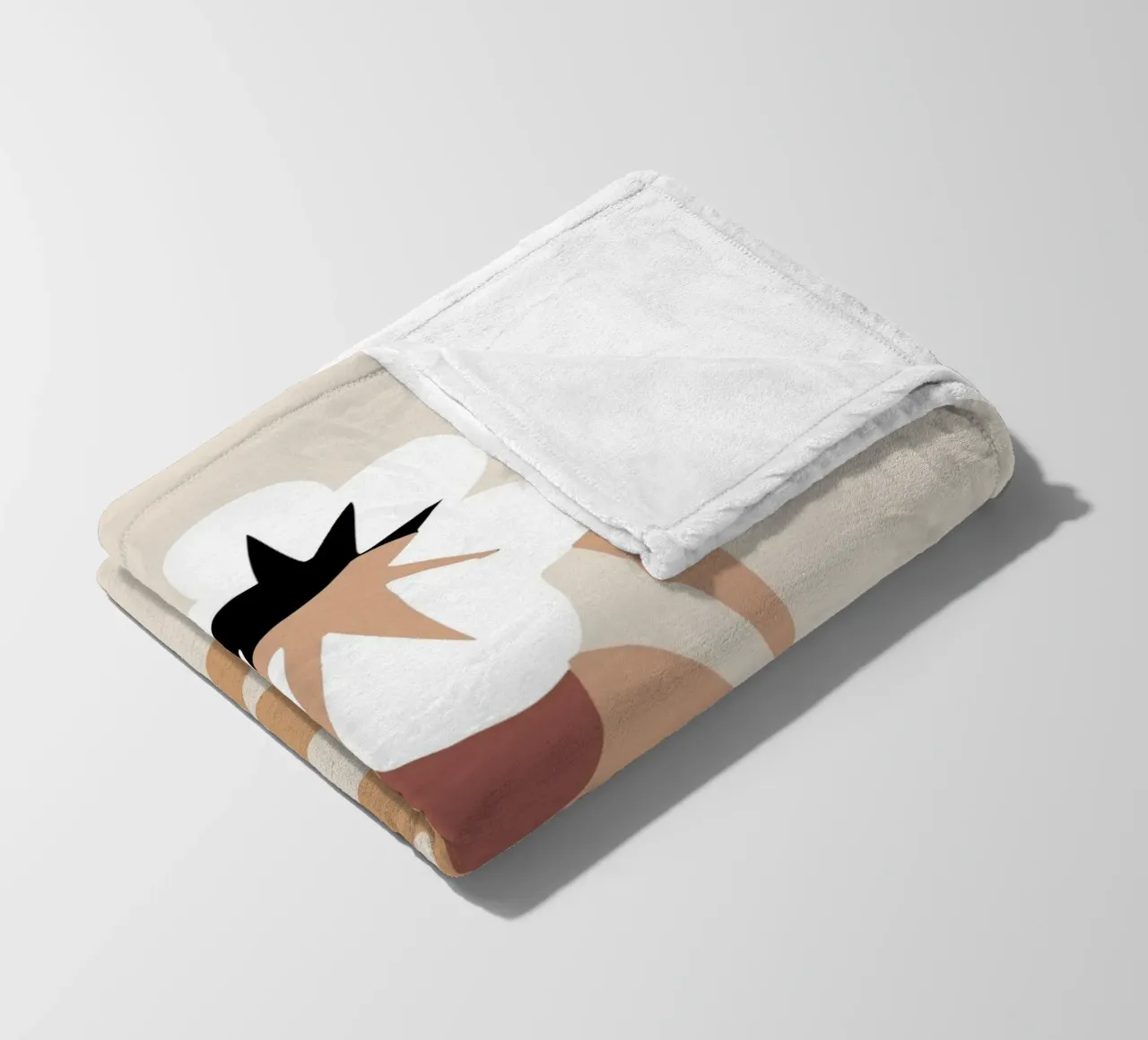 Modello floreale 03 coperta in pile da Little Dean