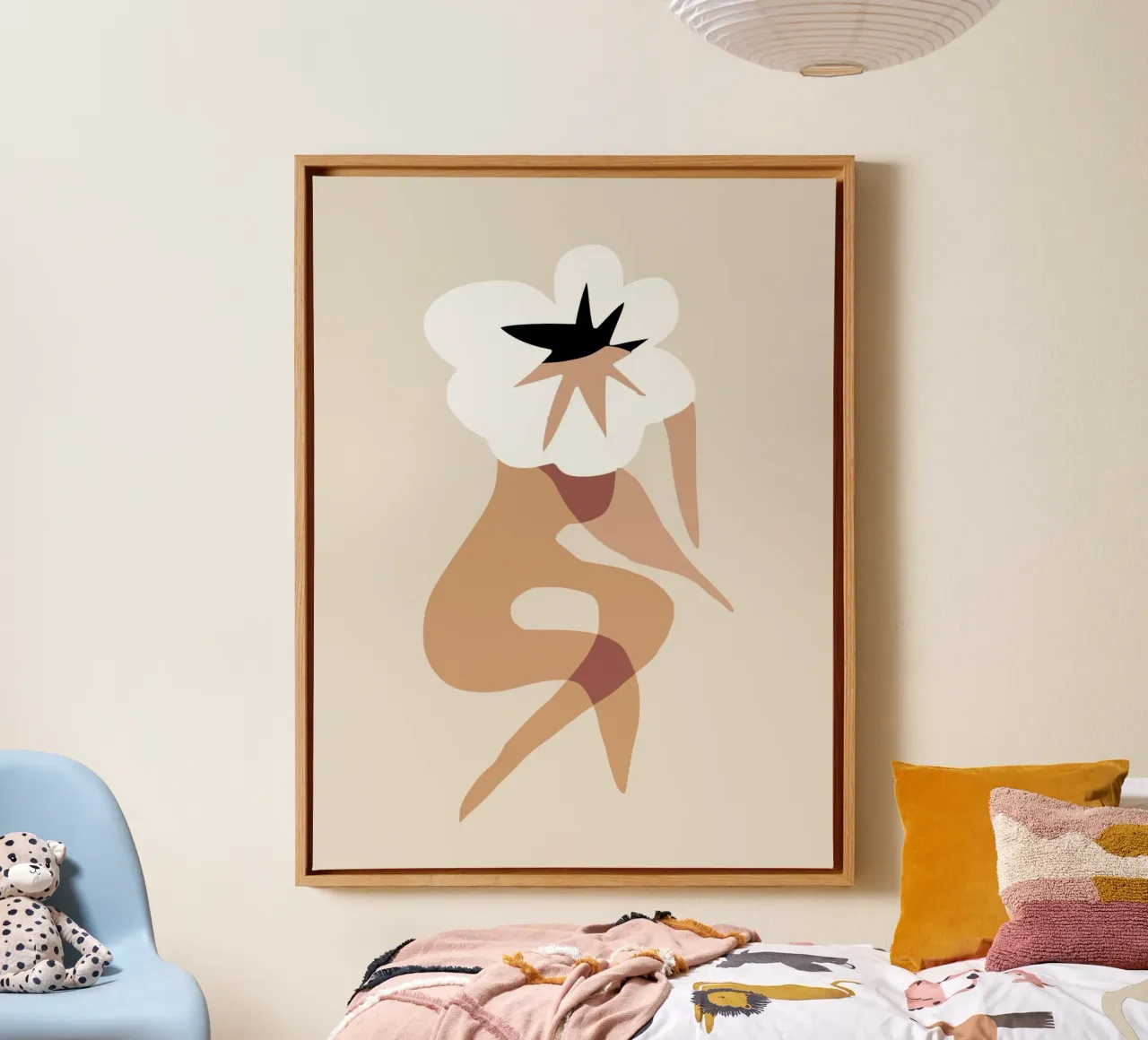 Bloem model 03 canvas met Baklijst van Little Dean