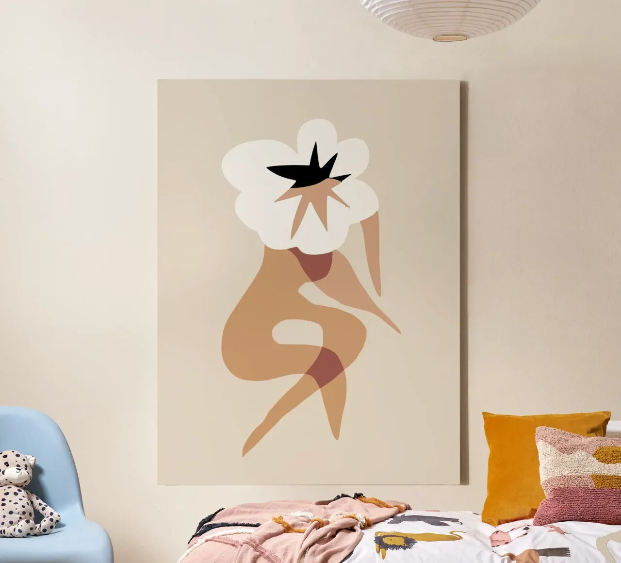 Bloem model 03 canvas met Baklijst van Little Dean