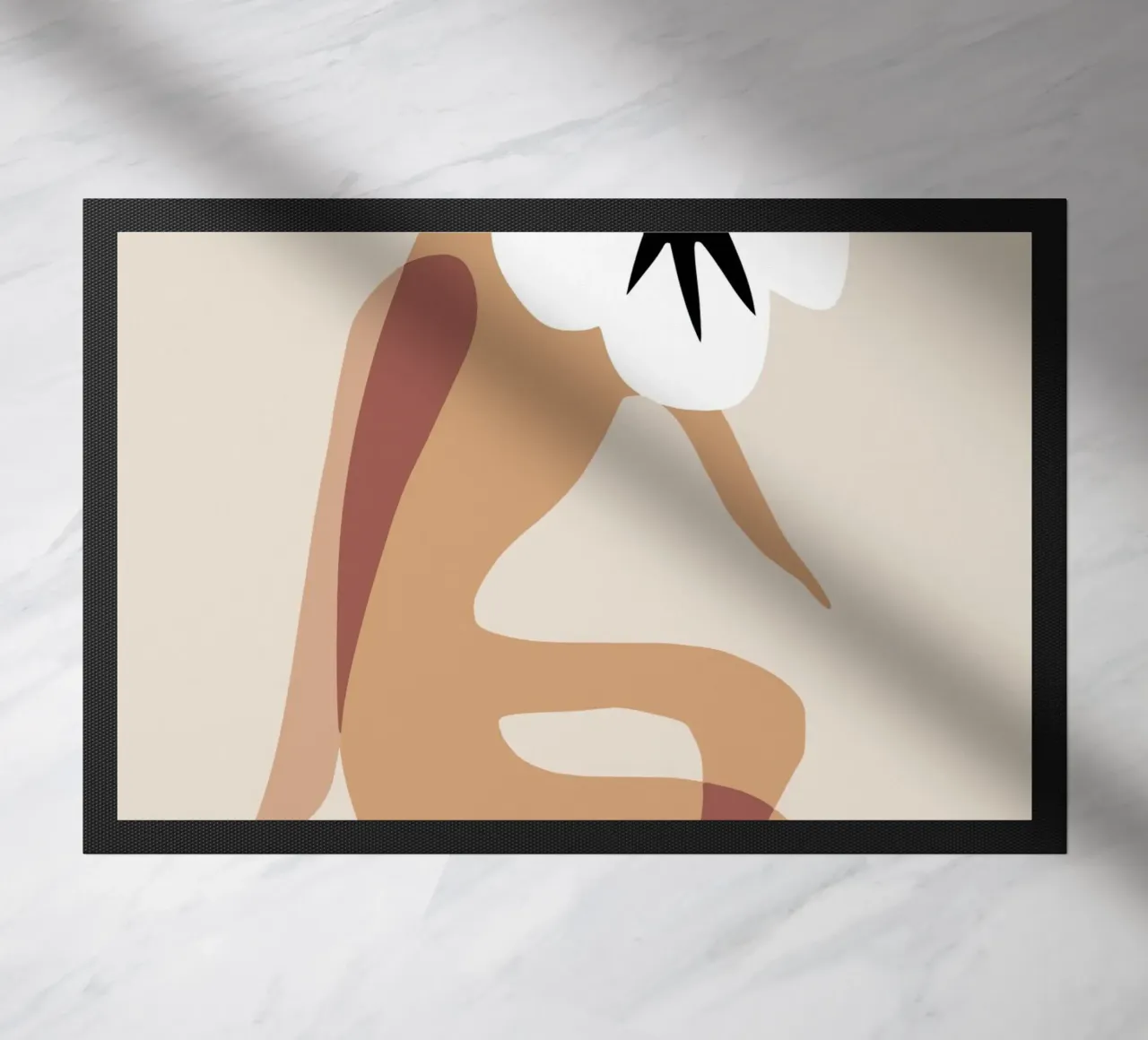 Modello a fiori 04 zerbino da Little Dean