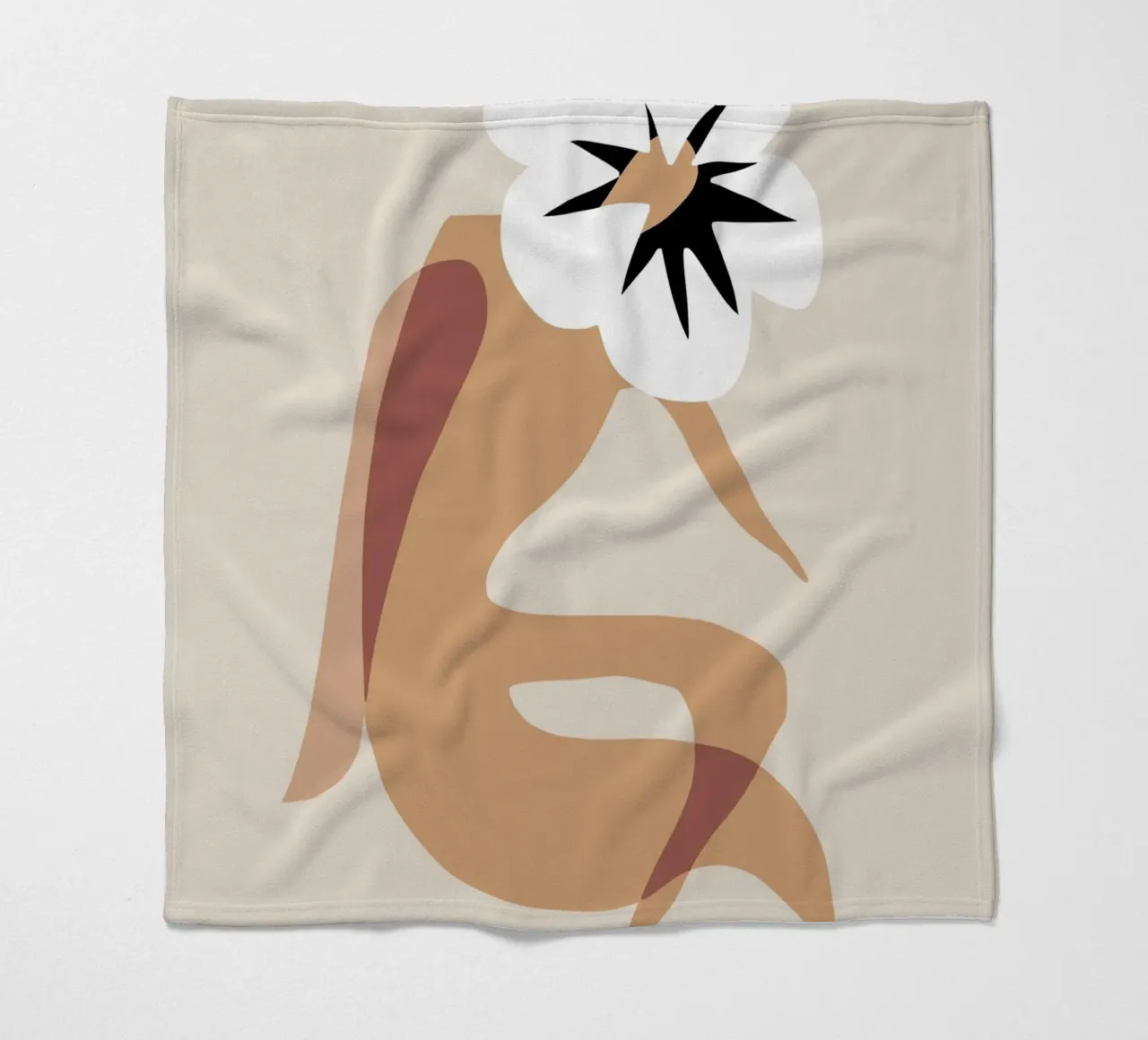 Modello a fiori 04 coperta in pile da Little Dean