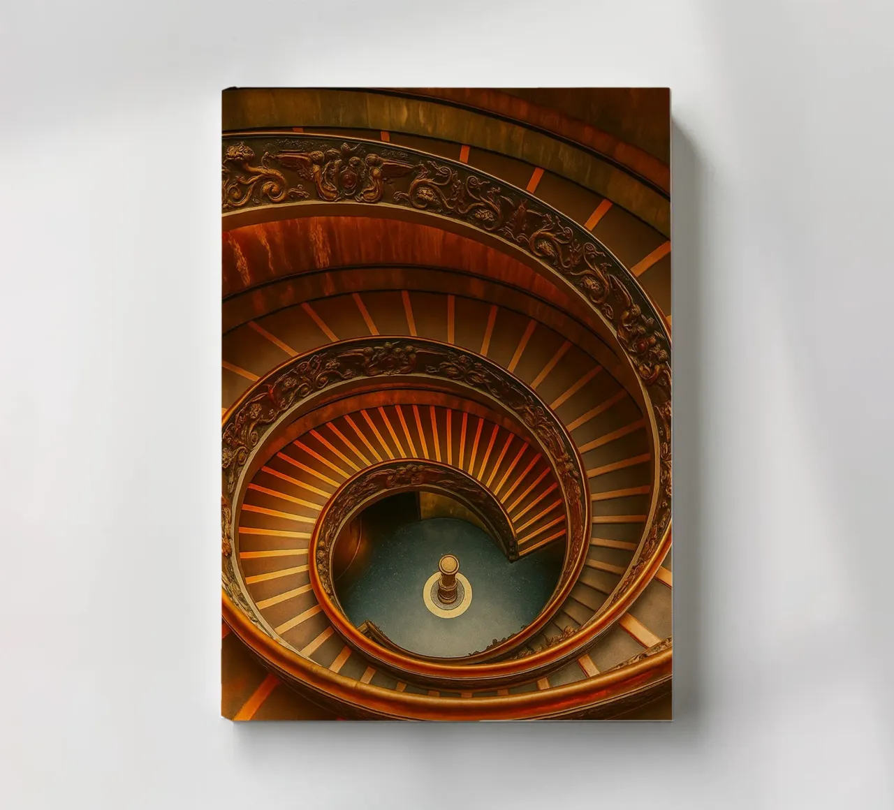 circular staircase from above view photography notebook by landtengs