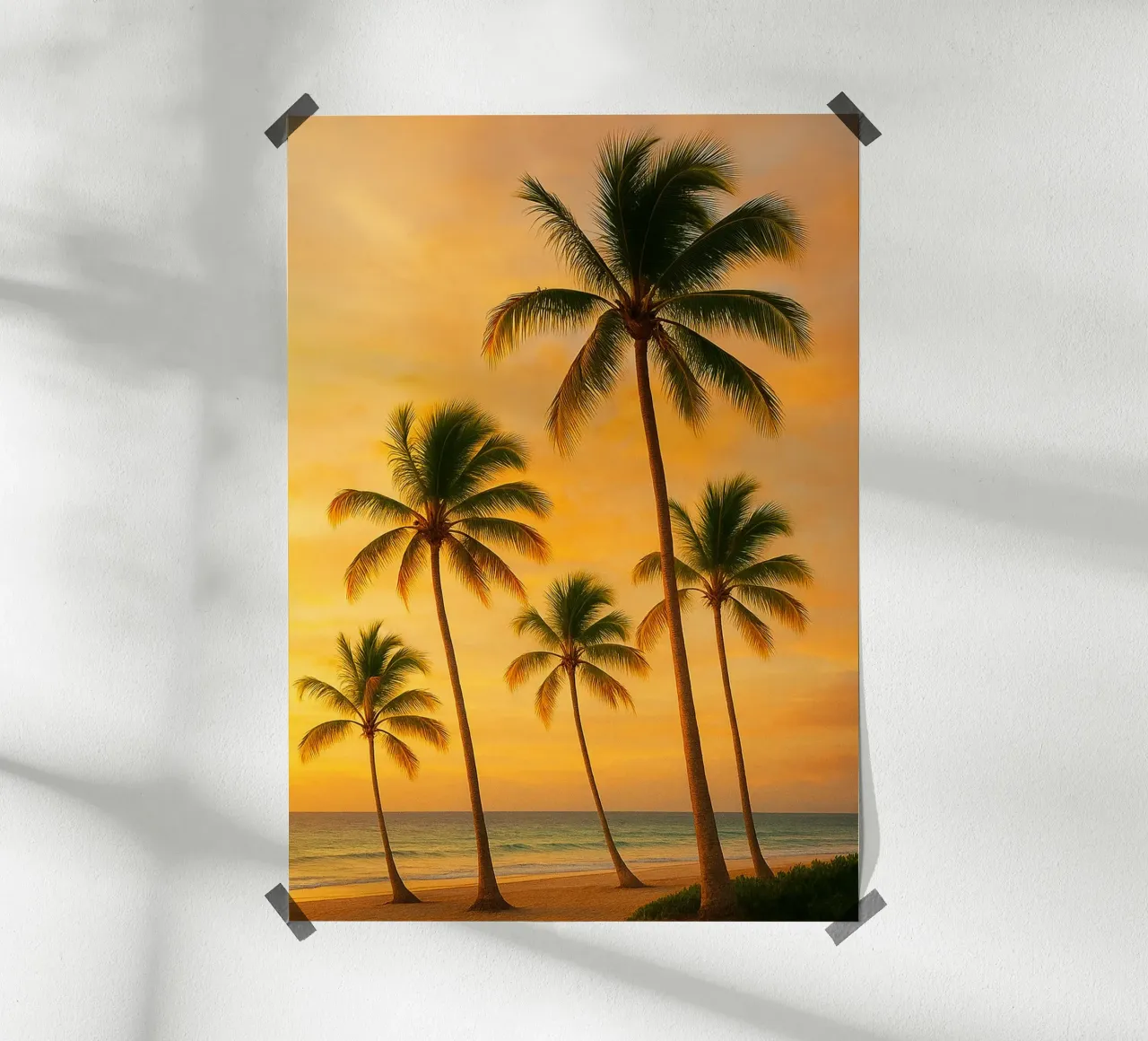 fotografia di veduta delle palme da cocco poster da landtengs