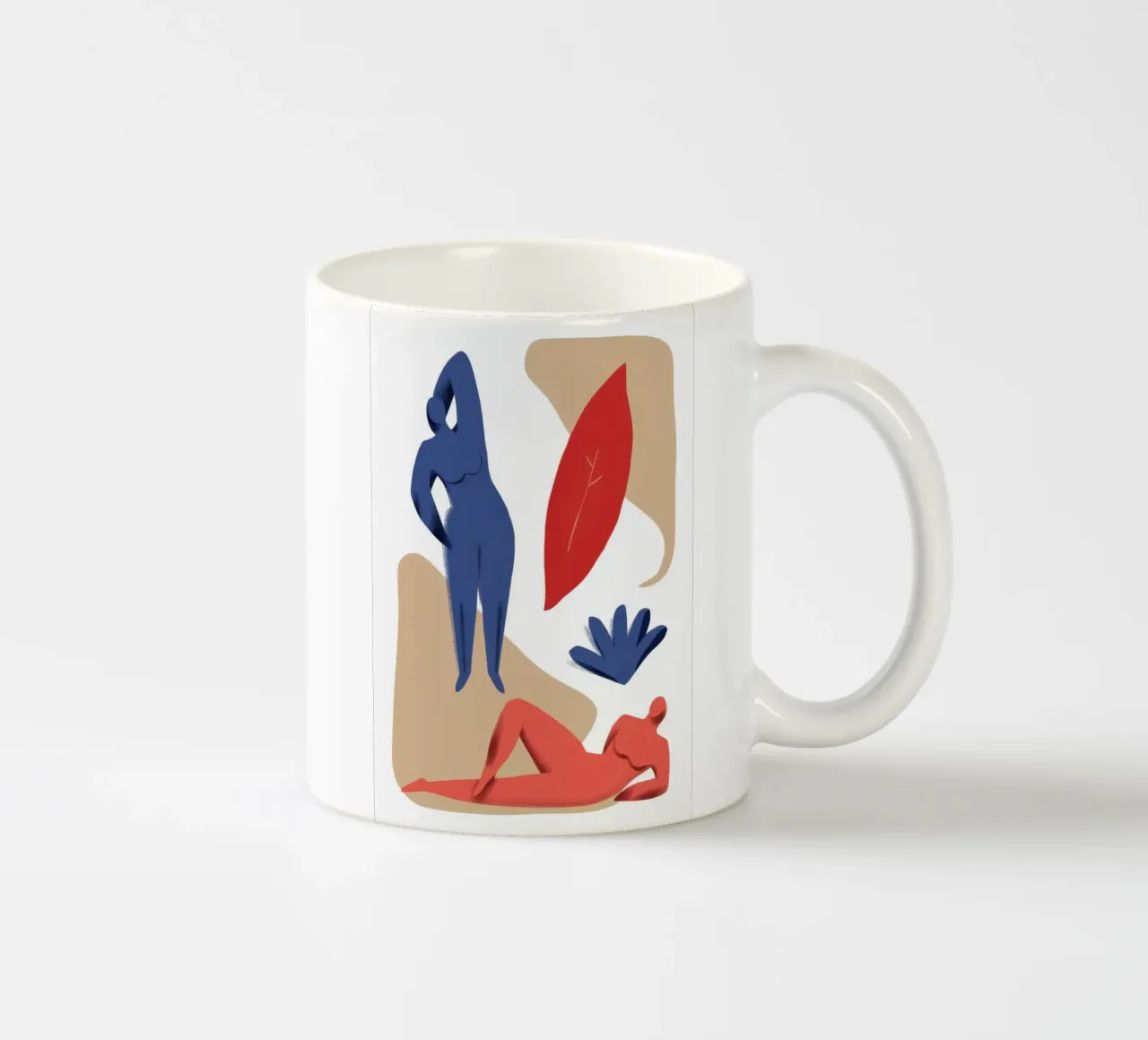 Nudo scarlatto in posa tazza in ceramica da Frame Aura