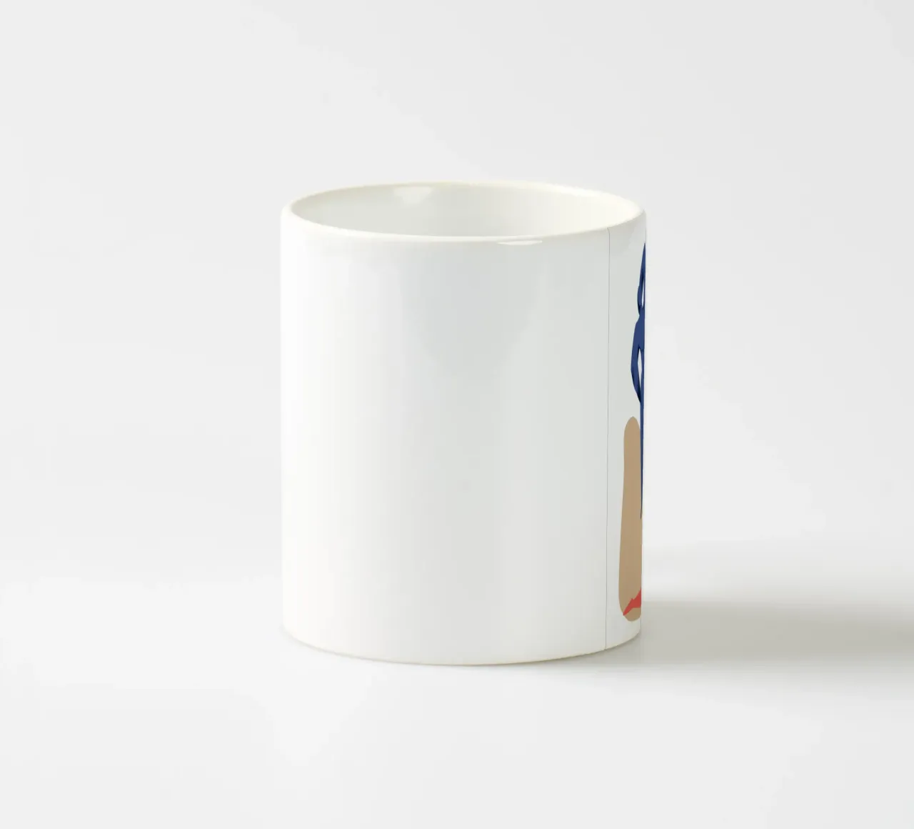 Nudo scarlatto in posa tazza in ceramica da Frame Aura