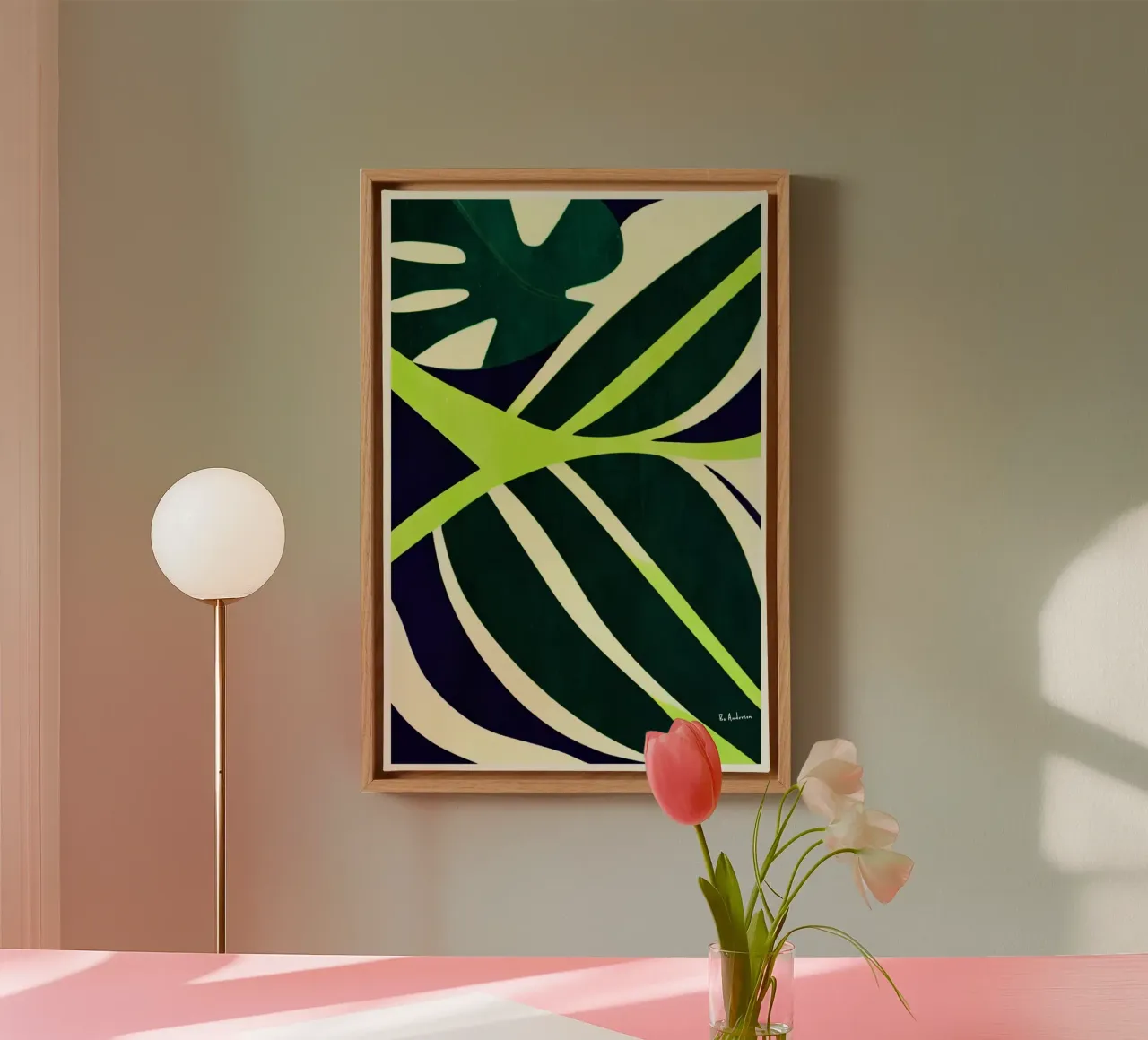 Botaniques, Verde canvas by Bo Anderson