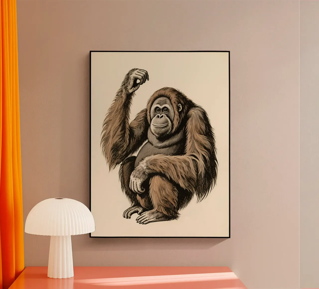 Orangutan plexiglass da knowledge