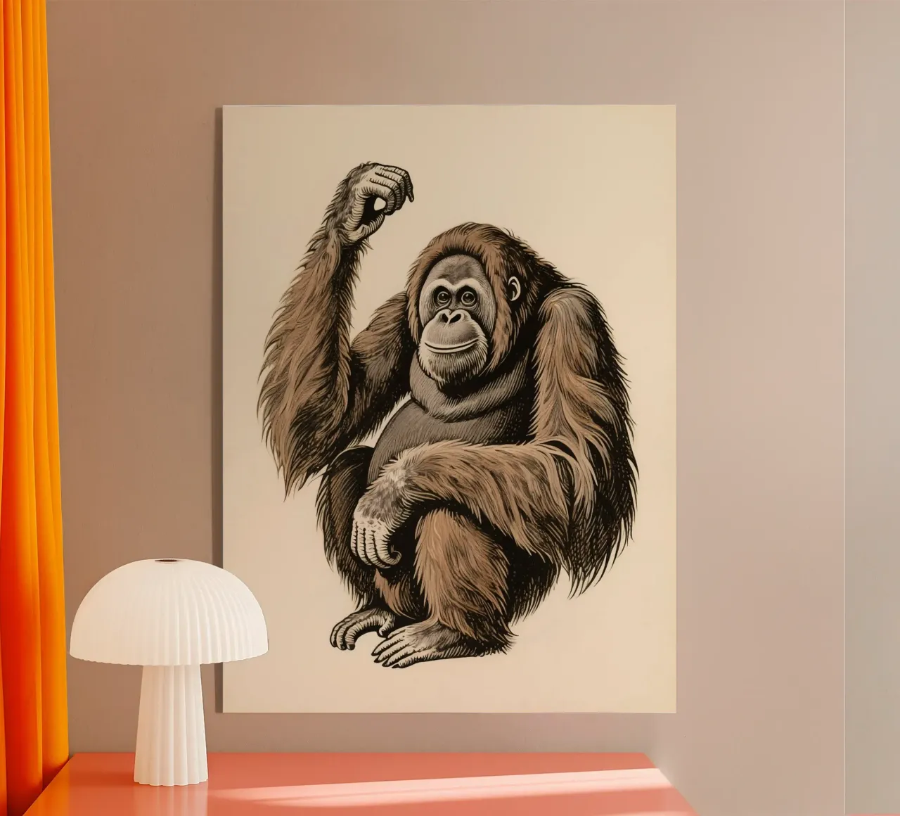 Orangutan plexiglass da knowledge