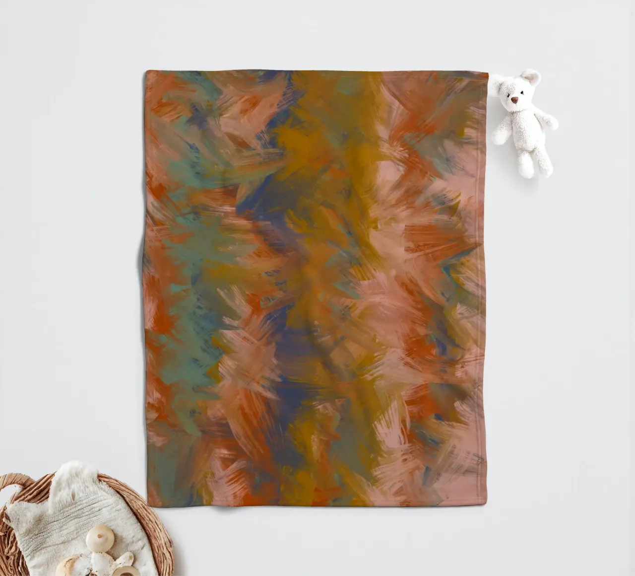 Flower Pattern No 40 coperta in pile da treechild