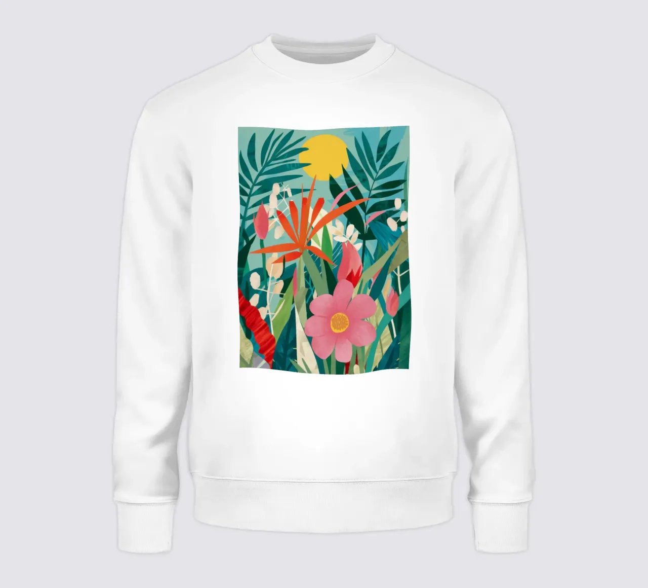 Paradiso floreale tropicale felpa da Frame Aura