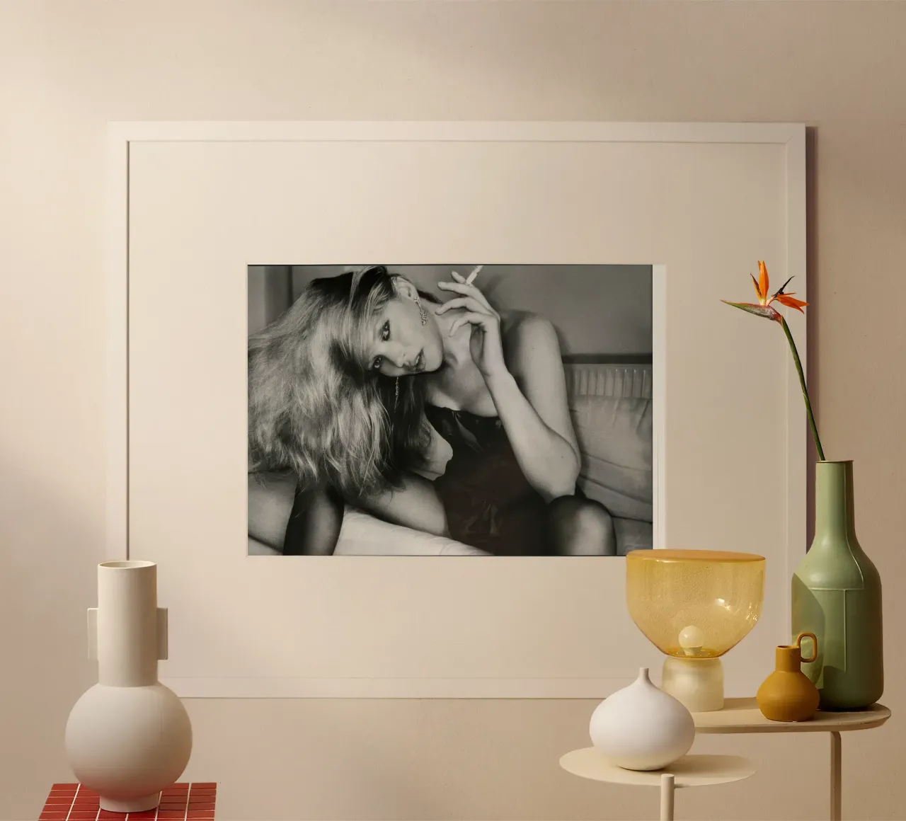 NIce Cigarette - Kate Moss poster da vintgeseyn