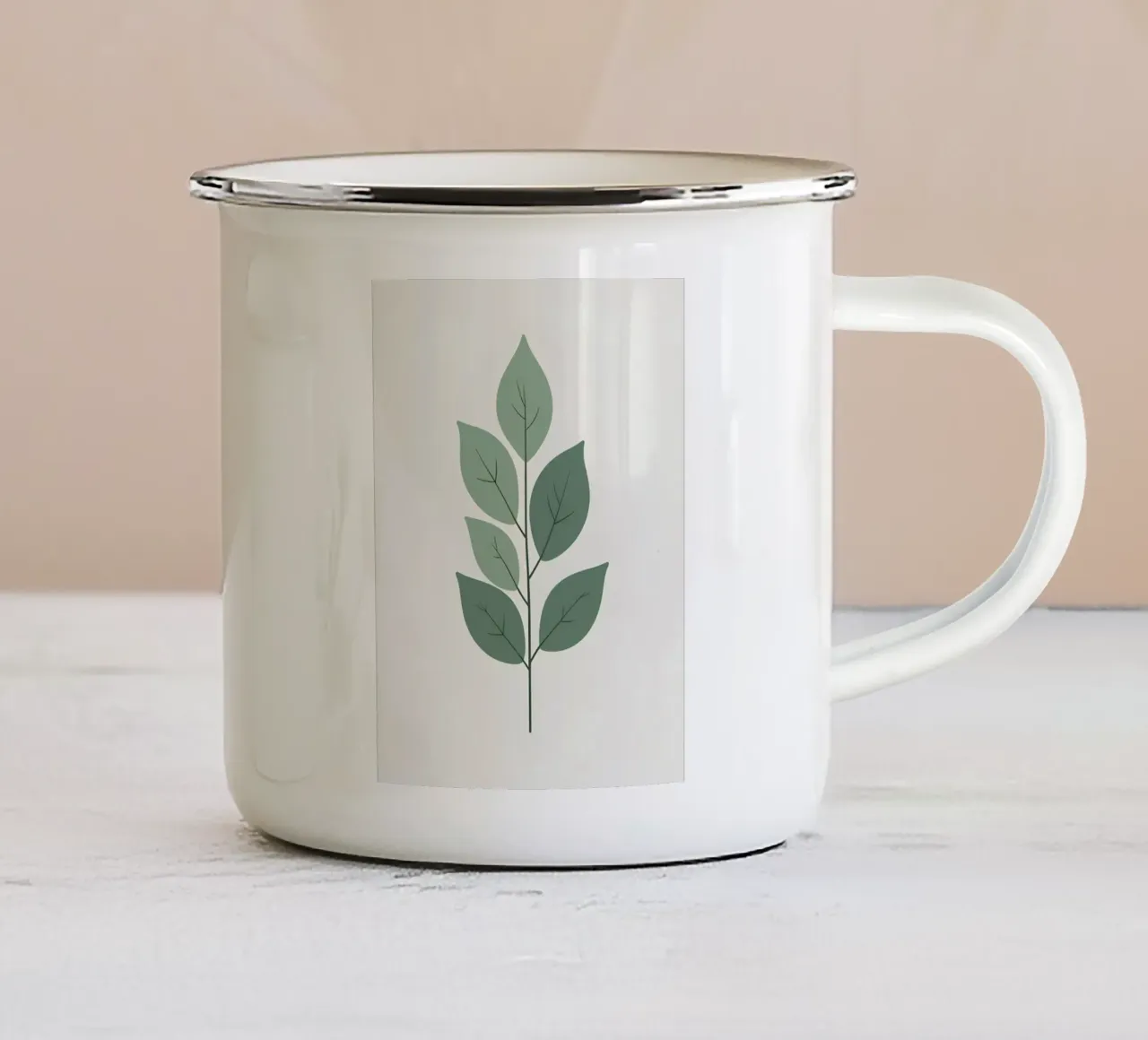 Foglie di eucalipto tazza in smalto da Botanical Gallery