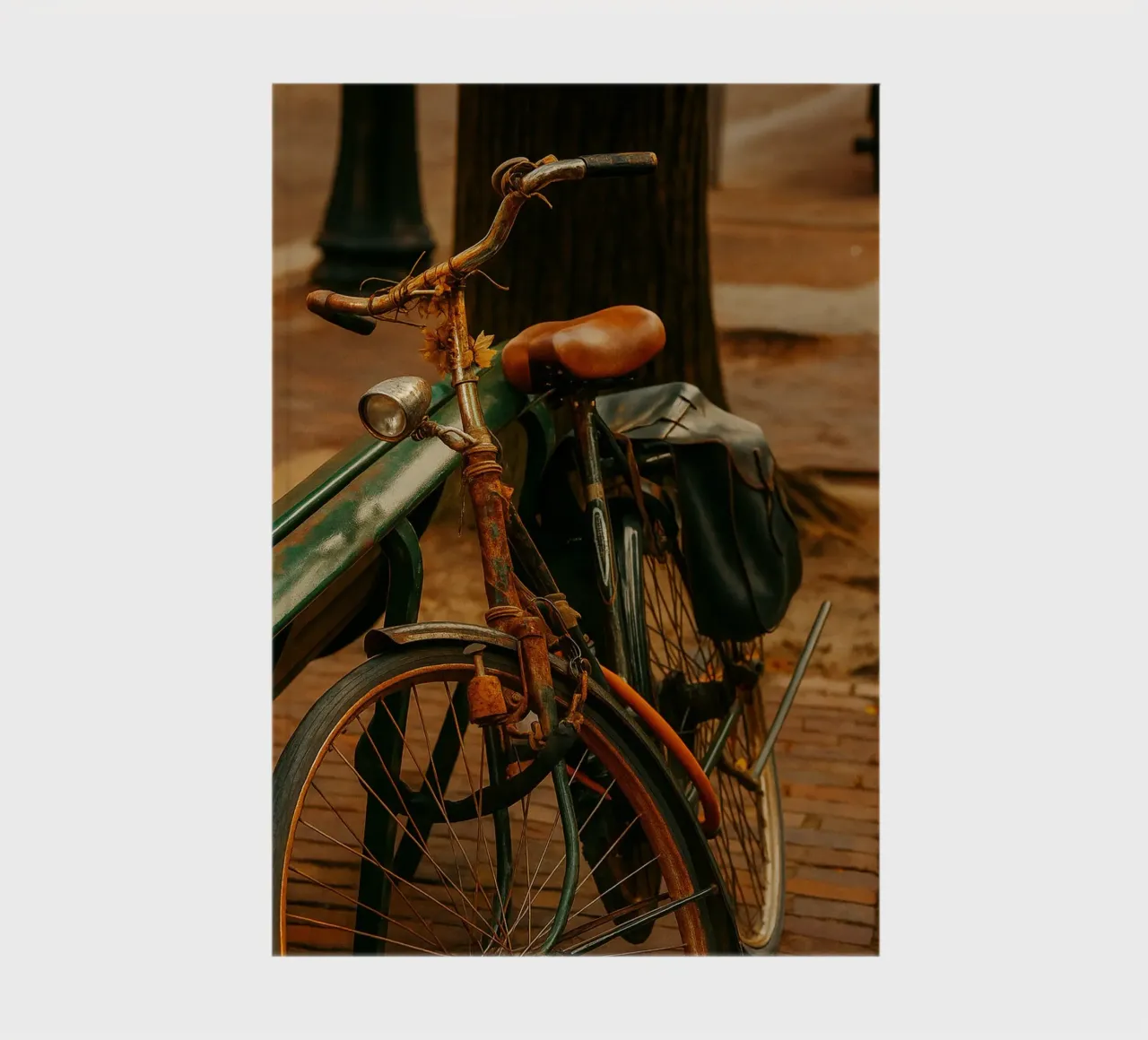 bicyclette ancienne vue photographie carnet de notes de landtengs