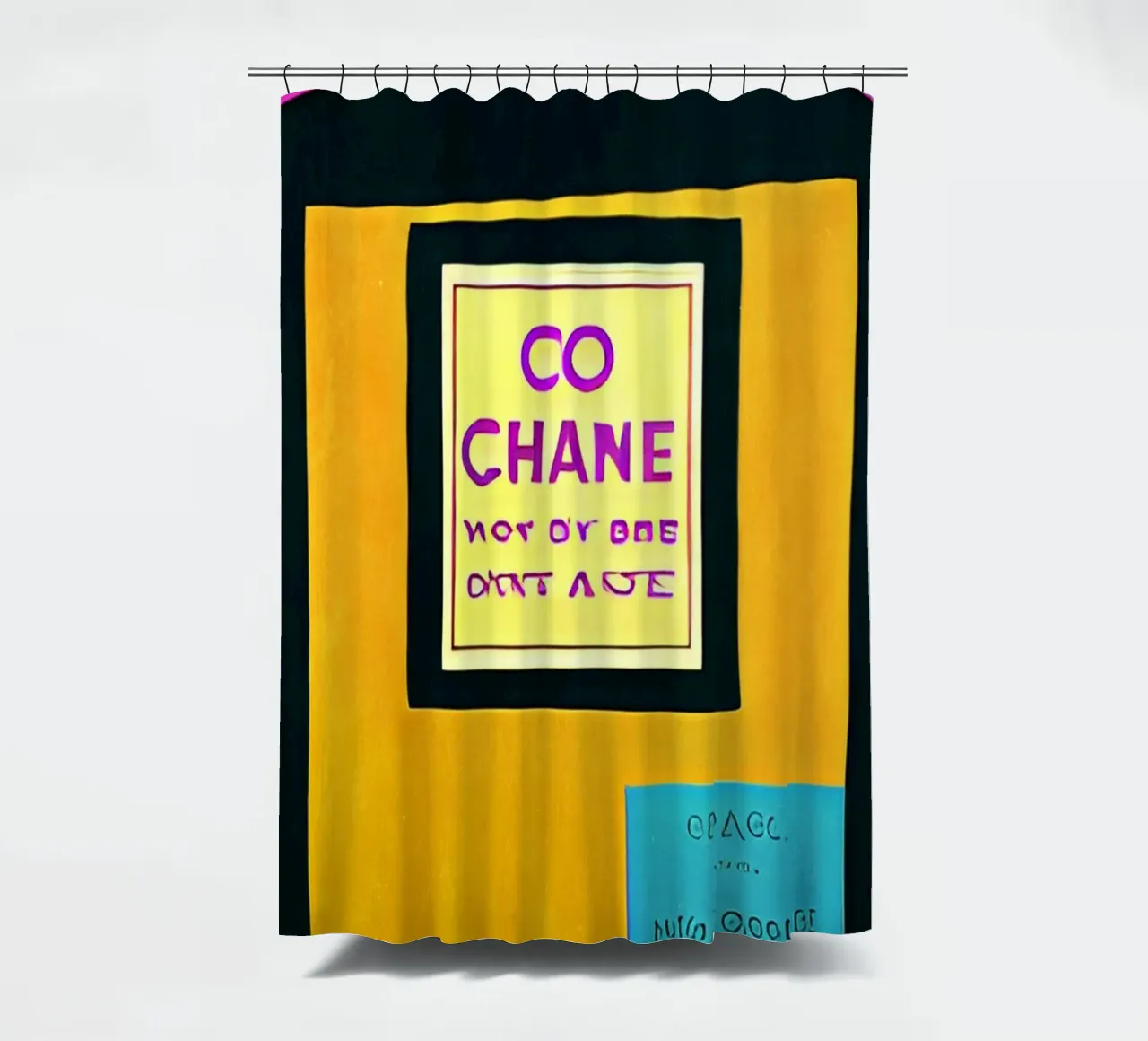 No.5 shower curtain by Bo Anderson