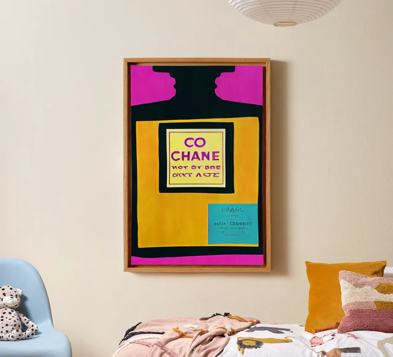 No.5 canvas met Baklijst van Bo Anderson
