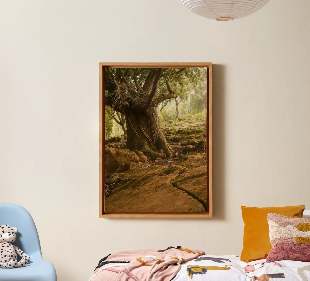 vieux arbres vue photographie toile avec Caisse américaine de landtengs