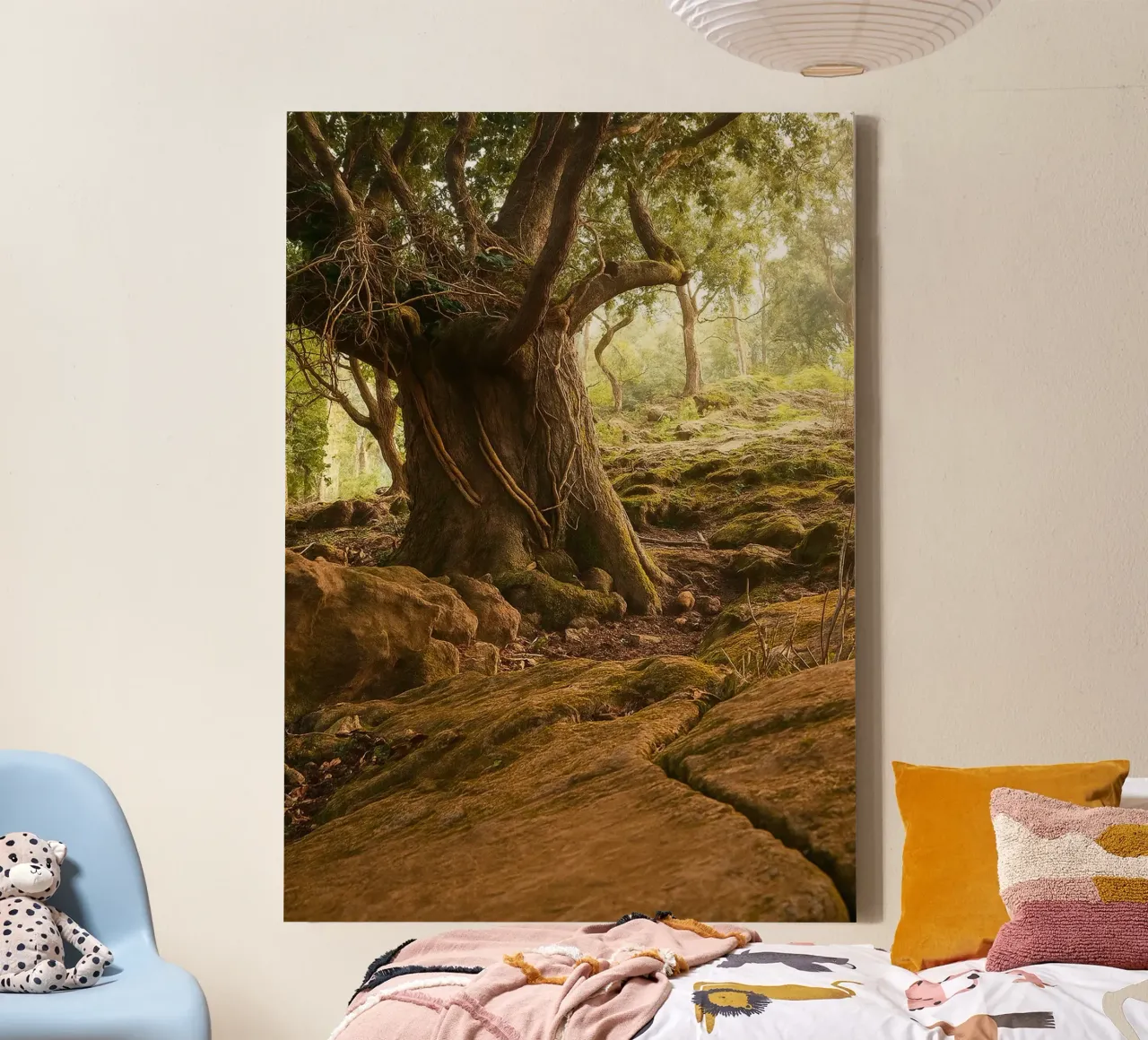 vieux arbres vue photographie toile avec Caisse américaine de landtengs