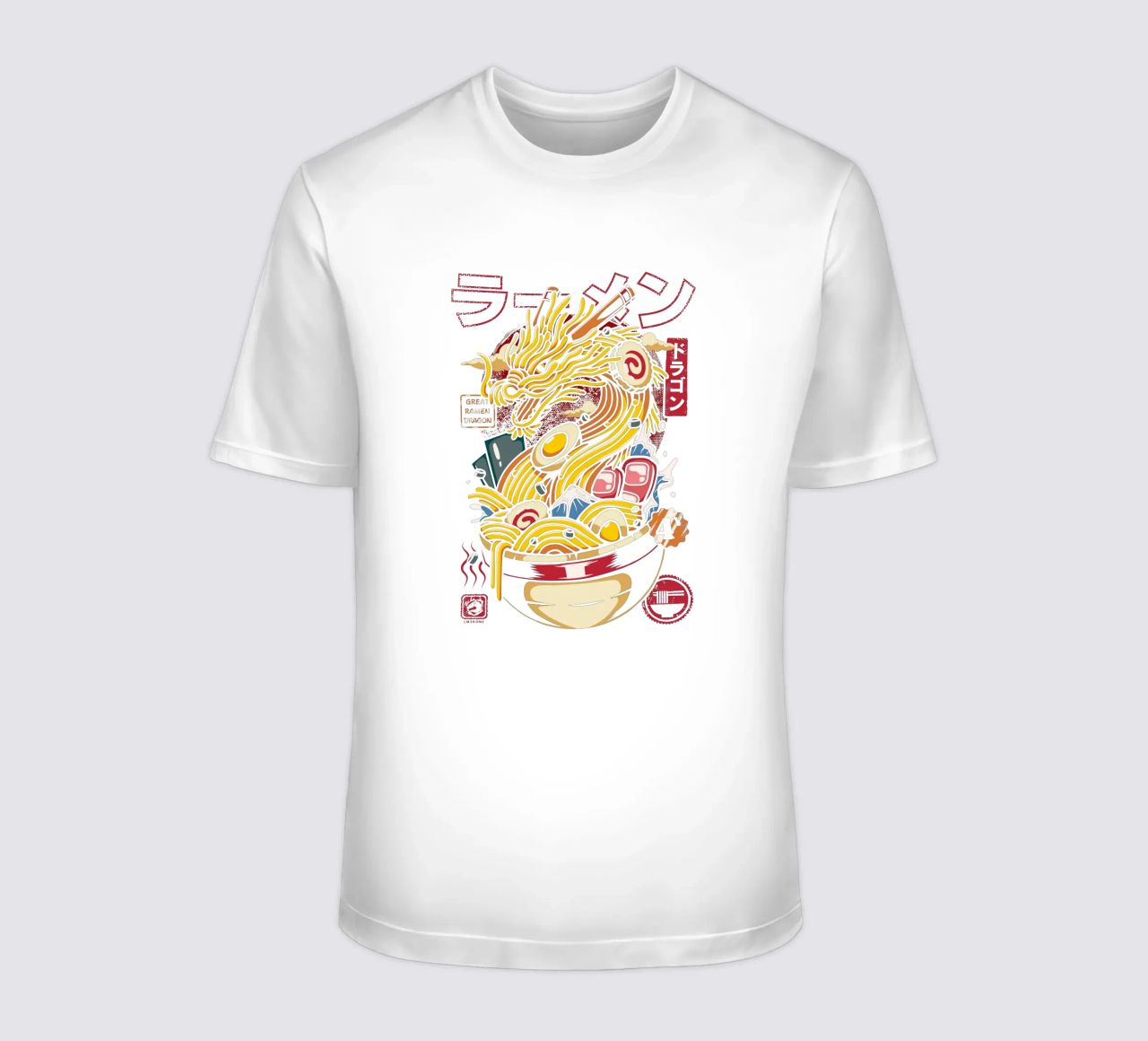 Großes Ramen Dragon Japanisch T-Shirt von LM2KONE