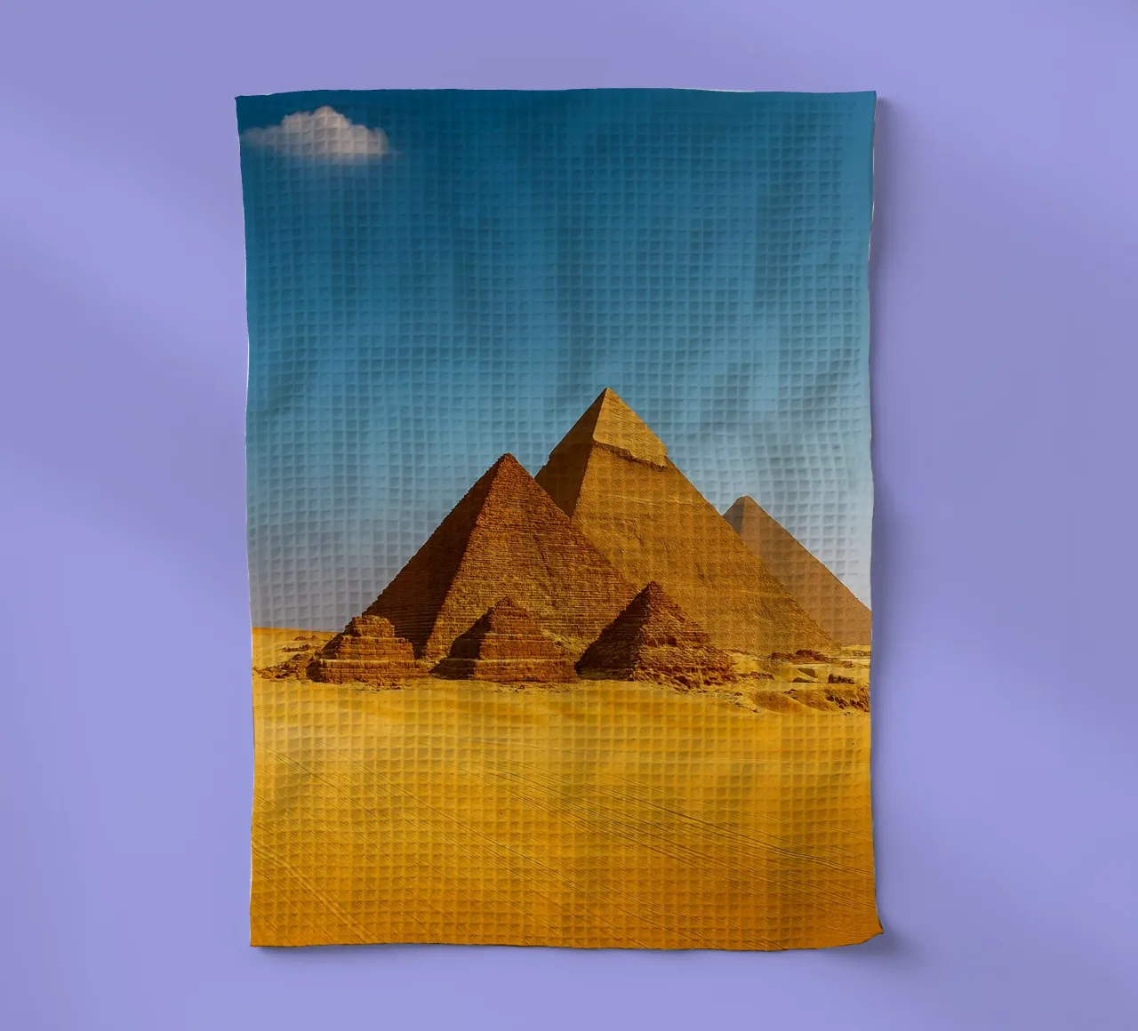 pyramides en Egypte vue photographie torchon de landtengs